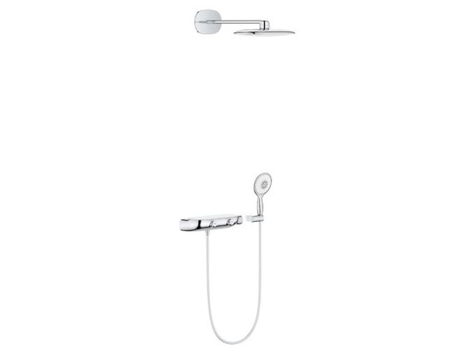 Grohe Rainshower SmartControl Sprchový set Mono s termostatem pod omítku, 36 cm, měsíční bílá