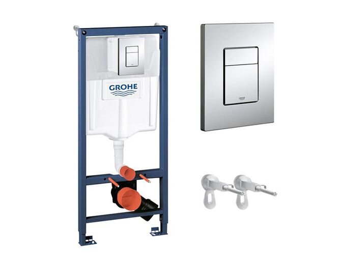 Grohe Rapid SL Předstěnový instalační set pro závěsné WC, výška 1,13 m, ovládací tlačítko Skate Cosmopolitan, chrom