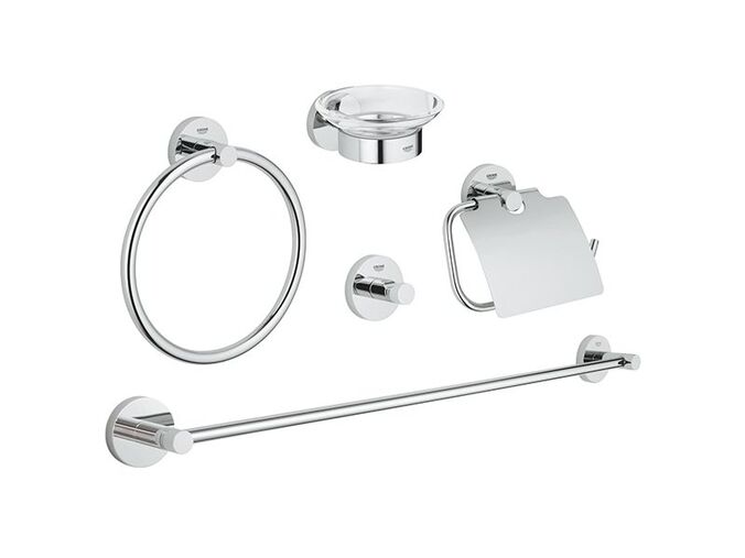 Grohe Essentials Sada doplňků do koupelny 5 v 1, chrom