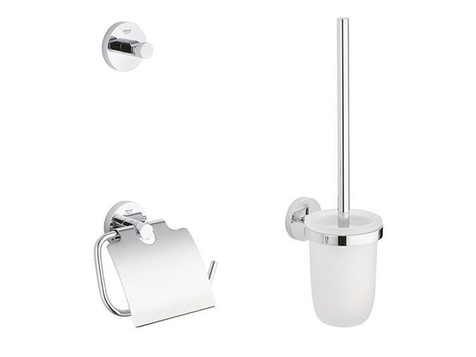 Grohe Essentials Sada doplňků pro toaletu 3 v 1, chrom