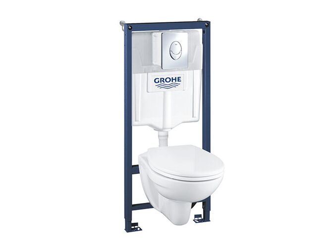 Grohe Solido Set předstěnové instalace, klozetu a sedátka, softclose, tlačítko Skate Air, chrom