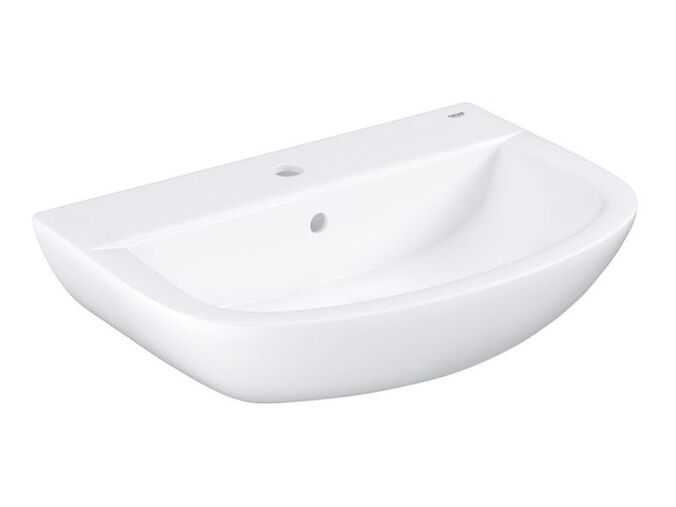 Grohe Bau Ceramic Umyvadlo 61x44 cm, s přepadem, 1 otvor pro baterii, alpská bílá