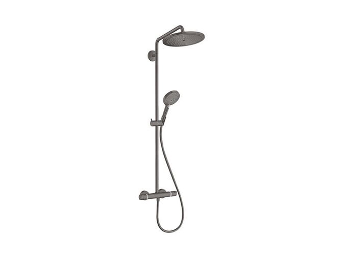 Hansgrohe Croma Select S Sprchový set Showerpipe 280 s termostatem, kartáčovaný černý chrom