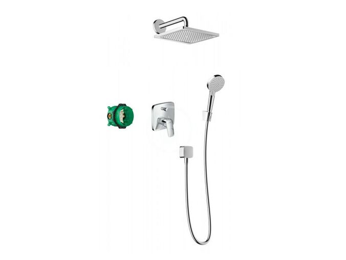 Hansgrohe Crometta Sprchový set E 240, s baterií Logis pod omítku, chrom