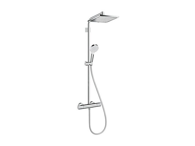 Hansgrohe Crometta Sprchový set s termostatem, 24x24 cm, 2 proudy, chrom