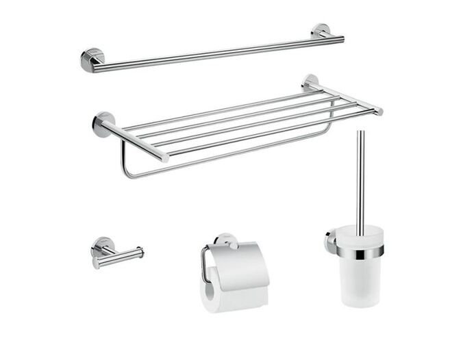 Hansgrohe Logis Universal Sada doplňků do koupelny, chrom