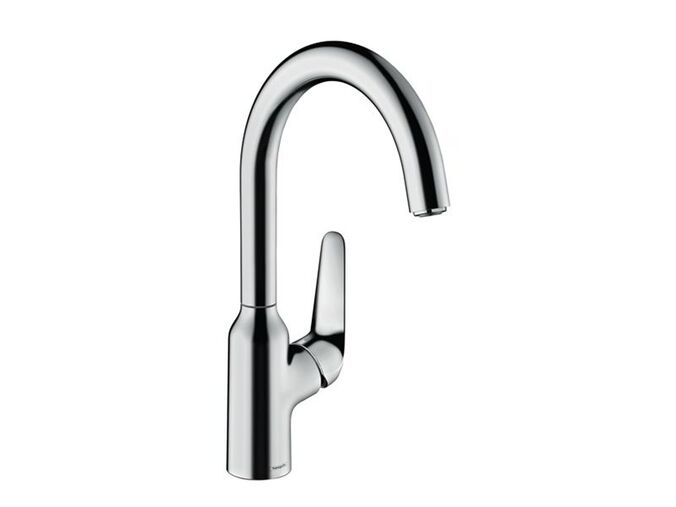 Hansgrohe Focus M42 Dřezová baterie M421-H220, vzhled nerezu