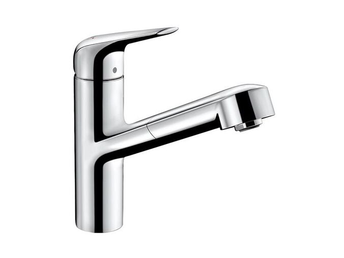 Hansgrohe Focus M42 Dřezová baterie M4214-H150 s výsuvnou sprškou, sBOX, chrom