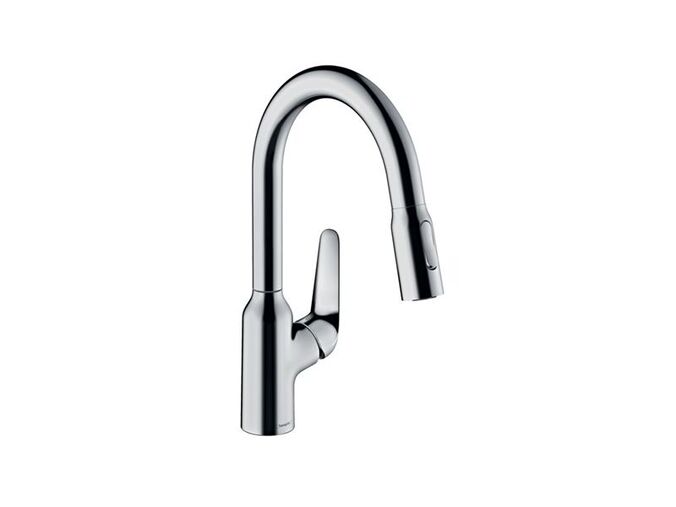 Hansgrohe Focus M42 Dřezová baterie M429-H180 s výsuvnou sprškou, chrom