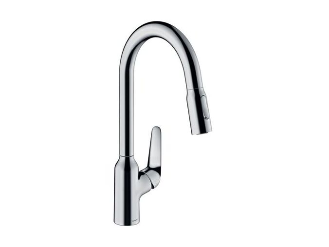 Hansgrohe Focus M42 Dřezová baterie M429-H220 s výsuvnou sprškou, chrom