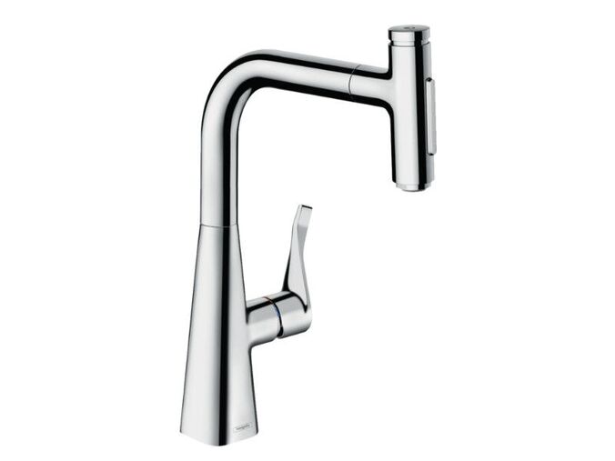 Hansgrohe M71 Dřezová baterie M7117-H240 s výsuvnou sprškou, sBOX, chrom