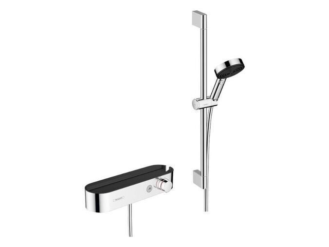 Hansgrohe Pulsify Select Sprchový set Relaxation s termostatem, 3 proudy, s tyčí 65 cm, chrom