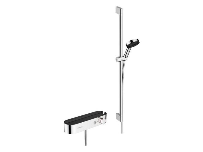 Hansgrohe Pulsify Select Sprchový set Relaxation s termostatem, 3 proudy, s tyčí 90 cm, chrom