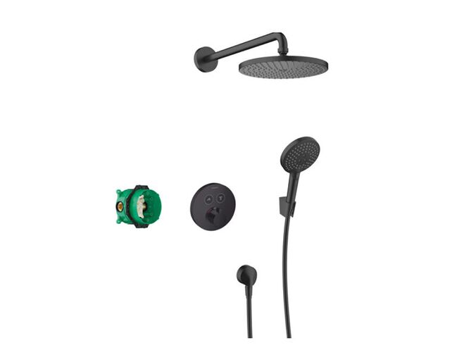 Hansgrohe Raindance S Sprchový set 240, s termostatem ShowerSelect S pod omítku, matná černá