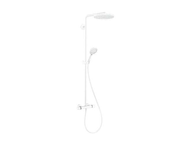 Hansgrohe Raindance Select S Sprchový set Showerpipe s termostatem, 3 proudy, matná bílá