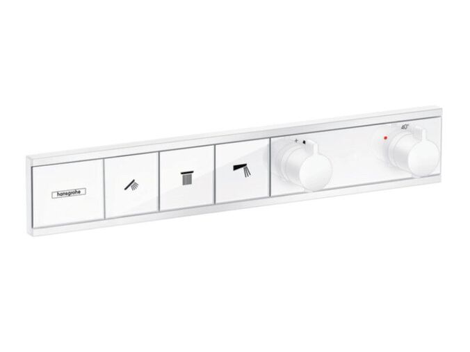 Hansgrohe RainSelect Termostatická baterie pod omítku, pro 3 spotřebiče, matná bílá