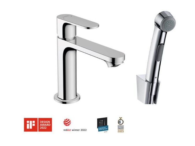 Hansgrohe Rebris S Umyvadlová baterie s bidetovou sprškou, chrom