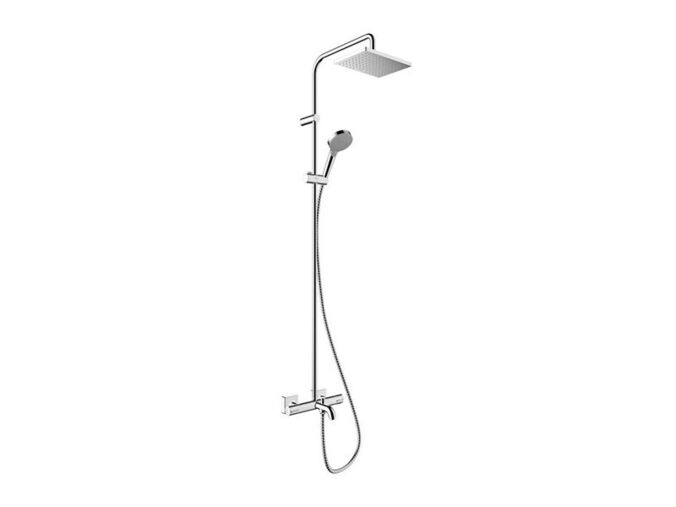 Hansgrohe Vernis Shape Sprchový set Showerpipe 230 s vanovým termostatem, EcoSmart, chrom