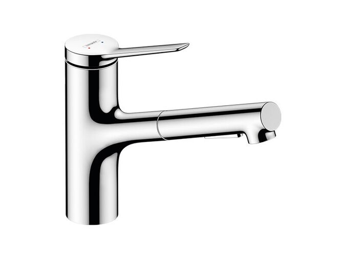 Hansgrohe Zesis M33 Dřezová baterie 150, s výsuvnou sprškou, EcoSmart, chrom