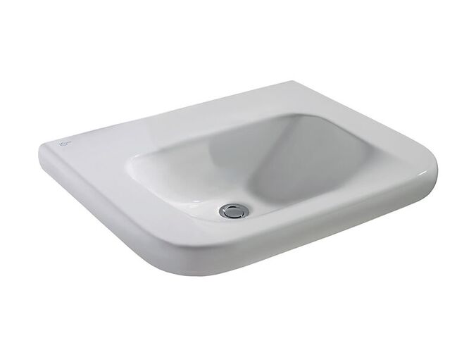 Ideal Standard Contour 21 Umyvadlo bezbariérové 60x56 cm, 1 otvor pro baterii, bez přepadu, bílá