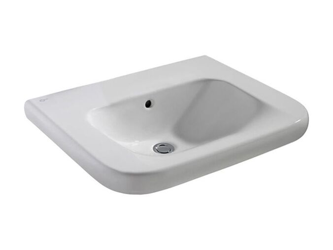 Ideal Standard Contour 21 Umyvadlo bezbariérové 60x56 cm, 1 otvor pro baterii, bez přepadu, bílá