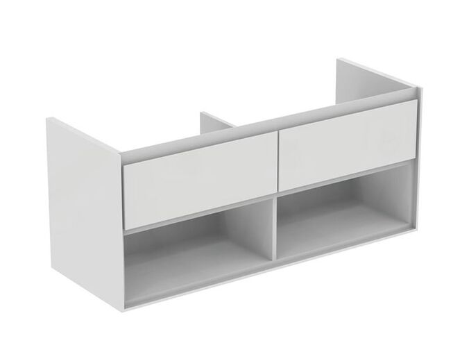 Ideal Standard Connect Air Skříňka pod dvojumyvadlo 120 cm, lesklá bílá/matný bílý lak