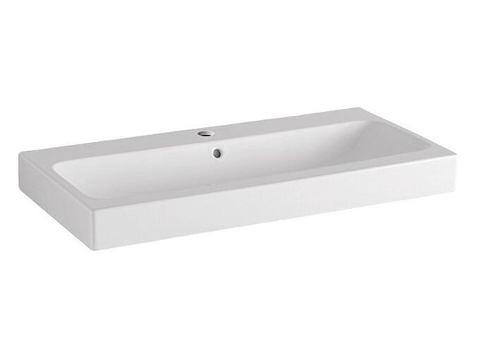 Geberit iCon umyvadlo 90x48,5 cm, s otvorem pro baterii, s přepadem, bílá