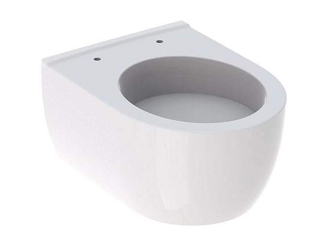 Geberit iCon závěsné WC s hlubokým splachováním, zkrácené vyložení, uzavřený tvar, 49 cm, KeraTect, bílá