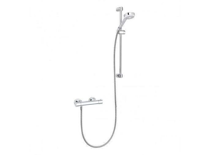 Kludi Logo sprchový set Shower Duo s termostatickou baterií Basic, tyč 600 mm, chrom