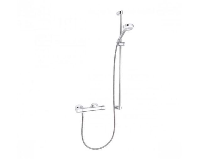 Kludi Logo sprchový set Shower Duo s termostatickou baterií Basic, tyč 900 mm, chrom