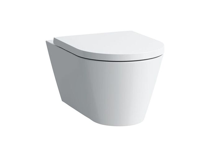 Laufen Kartell závěsné WC, 54,5x37 cm,  Rimless, hluboké splachování,  kapotovaný,  bílá