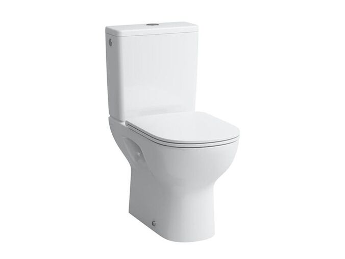 Laufen Lua WC kombi 65x36 cm, rimless, hluboké splachování, svislý odpad, LCC, bílá