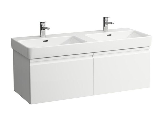 Laufen Pro S skříňka pod umyvadlo 115,9x45 cm, se 2 zásuvkami a 2 vnitřními zásuvkami, bílá lesk