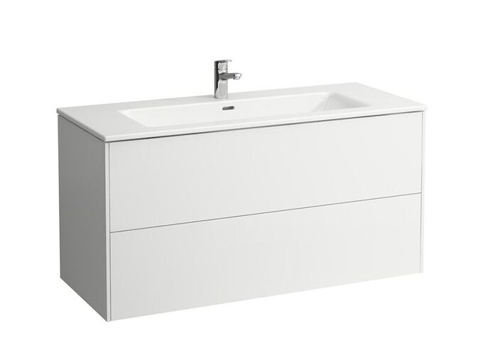 Laufen Pro S skříňka s umyvadlem 120x50 cm, 2x zásuvka, bílá lesk