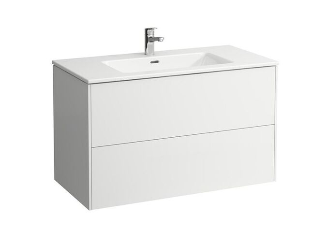 Laufen Pro S skříňka s umyvadlem 100x50 cm, 2x zásuvka, bílá lesk