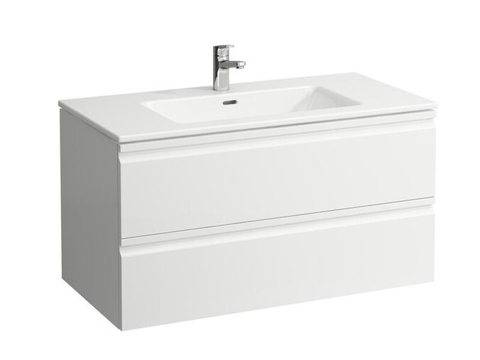 Laufen Pro S skříňka s umyvadlem 100x50 cm, 2x zásuvka, bílá lesk