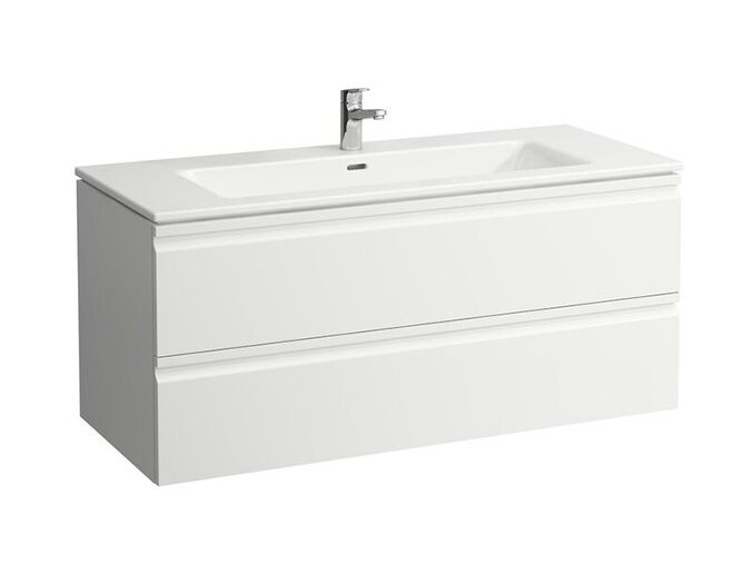 Laufen Pro S skříňka s umyvadlem 120x50 cm, 2x zásuvka, bílá lesk