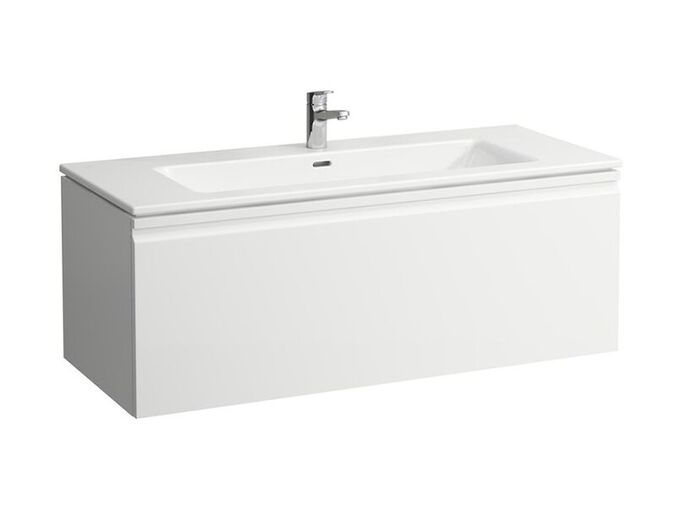 Laufen Pro S skříňka s umyvadlem 120x50 cm, 1x zásuvka s vnitřní zásuvkou, bílá lesk