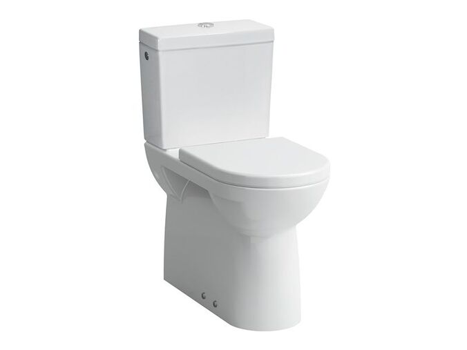 Laufen Pro stojící kombinační klozet 36x48 cm, kapotovaný, hluboké splachování, odpad vario, 2 otvory pro spodní přívod, Dual Flush, LCC, bílá