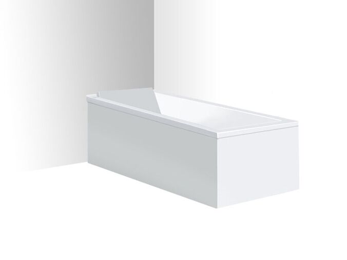 Duravit Starck vanový panel 159x69 cm, do levého rohu, bílá