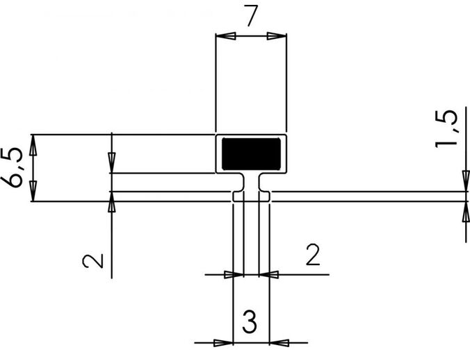 Polysan Magnetické těsnění do profilu do NIKY, 2000mm