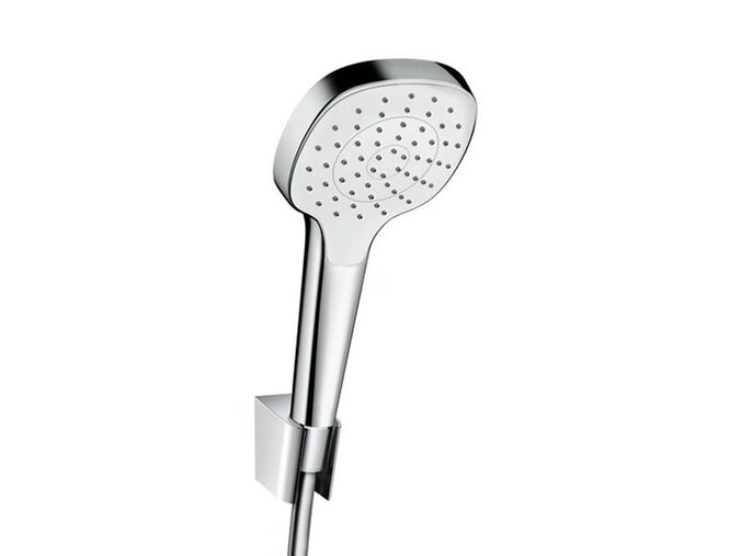 Hansgrohe Croma Select E Set sprchové hlavice, držáku a hadice 1,60 m, bílá/chrom