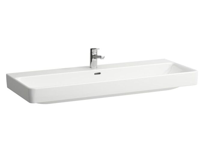 Laufen Pro S nástěnné umyvadlo 120x46,5 cm, s otvorem pro baterii, LCC, bílá