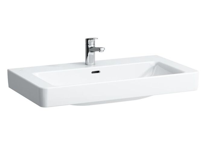 Laufen Pro S nástěnné umyvadlo 85x46,5 cm, s otvorem pro baterii, LCC, bílá