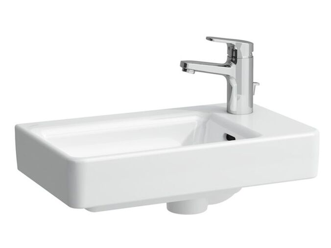 Laufen Pro S nástěnné umývátko 48x28 cm, s otvorem pro baterii vpravo, LCC, bílá