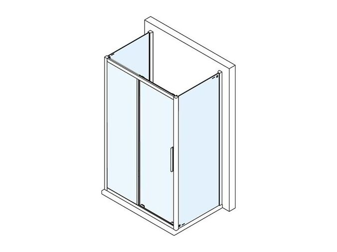 Polysan LUCIS LINE třístěnný sprchový kout 1000x900x900mm L/P varianta