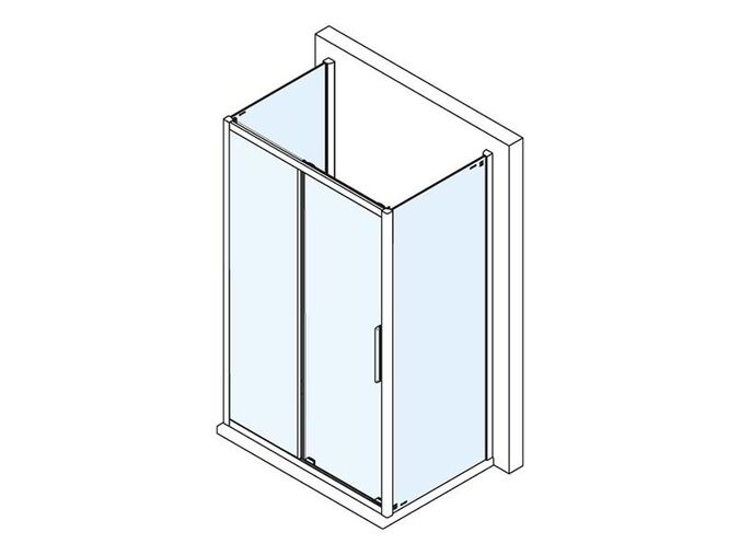 Polysan LUCIS LINE třístěnný sprchový kout 1100x900x900mm L/P varianta