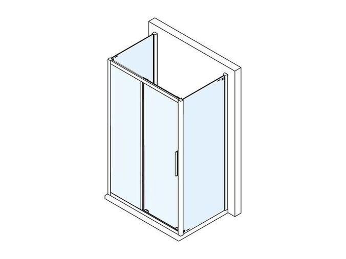 Polysan LUCIS LINE třístěnný sprchový kout 1200x700x700mm L/P varianta