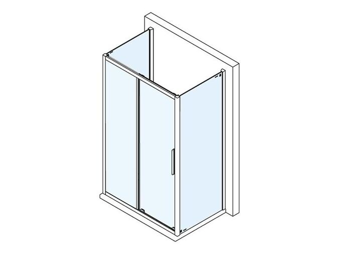 Polysan LUCIS LINE třístěnný sprchový kout 1200x800x800mm L/P varianta