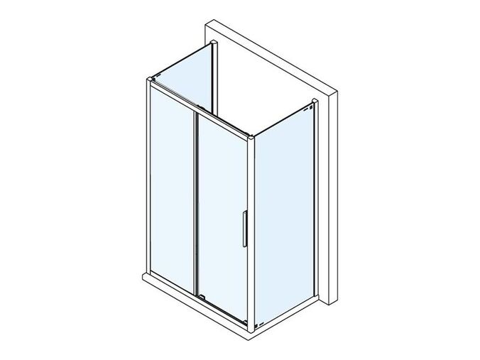 Polysan LUCIS LINE třístěnný sprchový kout 1400x800x800mm L/P varianta